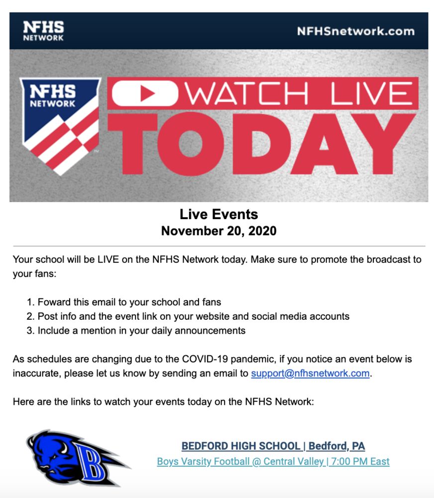 High School Football Schedule: How to live-stream on the NFHS Network